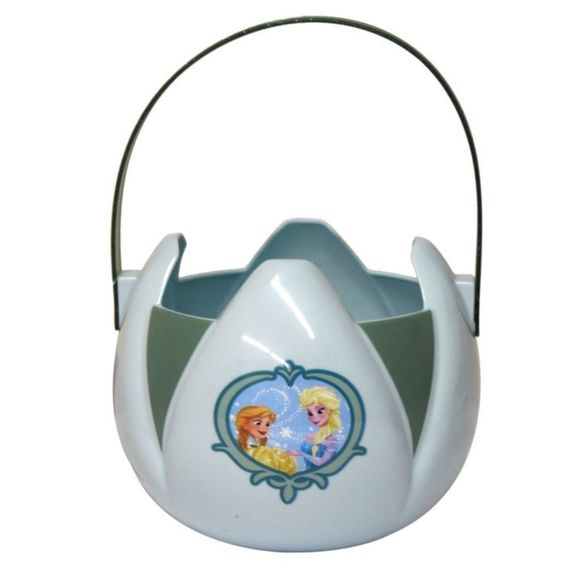 Disney Frozen Light Blue Bucket / Pail‎ for Halloween & Easter TYN1 - Picture 1 of 2